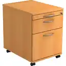Bild 1 von Venda Rollcontainer, Buche, Metall, 3 Schubladen, 42.8x59x58 cm, Fsc, DIN EN ISO 14001, Beimöbel erhältlich, Arbeitszimmer, Container, Rollcontainer