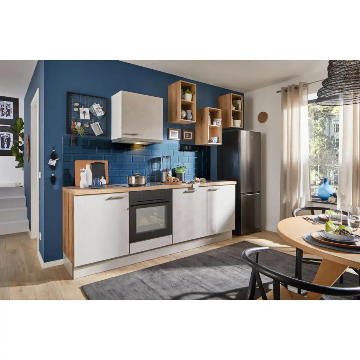 Bild 1 von Xora Küchenleerblock XO 10, Sand, Metall, nur wie online abgebildet bestellbar, 285 cm, Made in Germany, in den Filialen seitenverkehrt erhältlich, Küchen, Küchenzeilen & Küchenblöcke, Küchenz