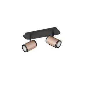 Trio Leuchten Strahler, Schwarz, Braun, Metall, 12x16x30 cm, Lampen & Leuchten, Leuchtenserien