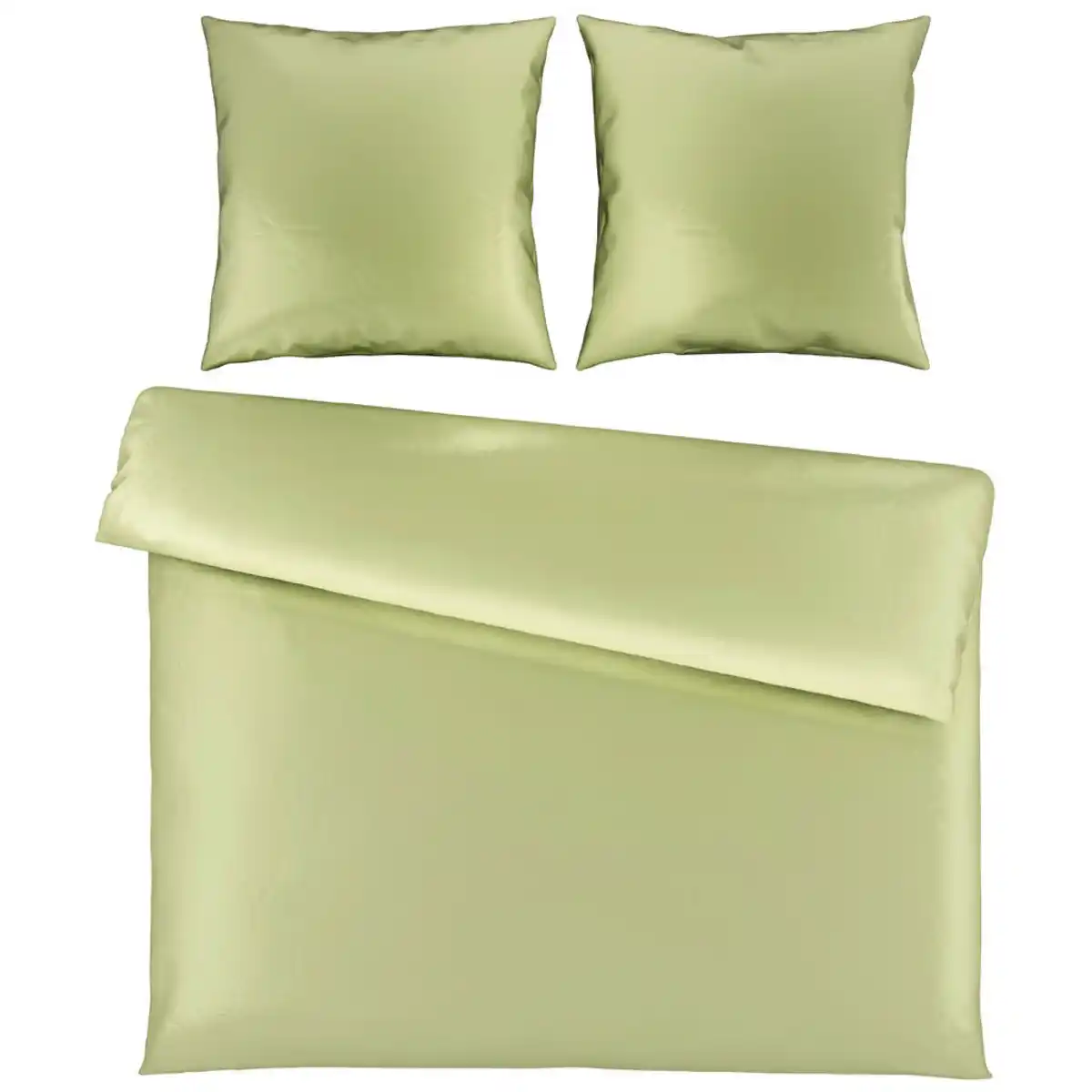 Bild 1 von Novel Bettwäsche Segesta, Hellgrün, Textil, Abstraktes, 200x200 cm, pflegeleicht, schadstoffgeprüft, Schlaftextilien, Bettwäsche, Bettwäsche, Satin-Bettwäsche