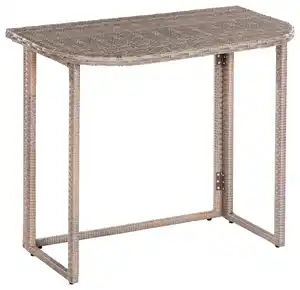 Gartentisch klappbar Metall/Kunststoff L: 90 cm, Naturfarben