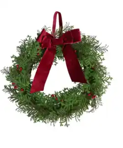 Deko-Kranz Weihnachten, rot