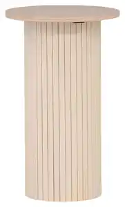 BEISTELLTISCH BIANCA, Weiß, Beige