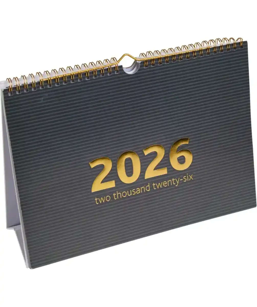 Bild 1 von Tisch-Familienkalender 2026, schwarz