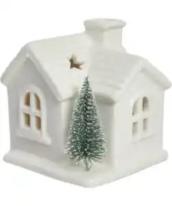 LED-Haus Weihnachten, weiß
