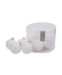 Christbaumkugeln, weiß