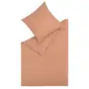 Bild 1 von Esprit Wendebettwäsche E-Scatter Big, Schlamm, Taupe, Haselnuss, Textil, Schriftzug, 155x220 cm, Oeko-Tex® Standard 100, hautfreundlich, angenehm wärmend, samtiger Griff, weiche und anschmiegsame