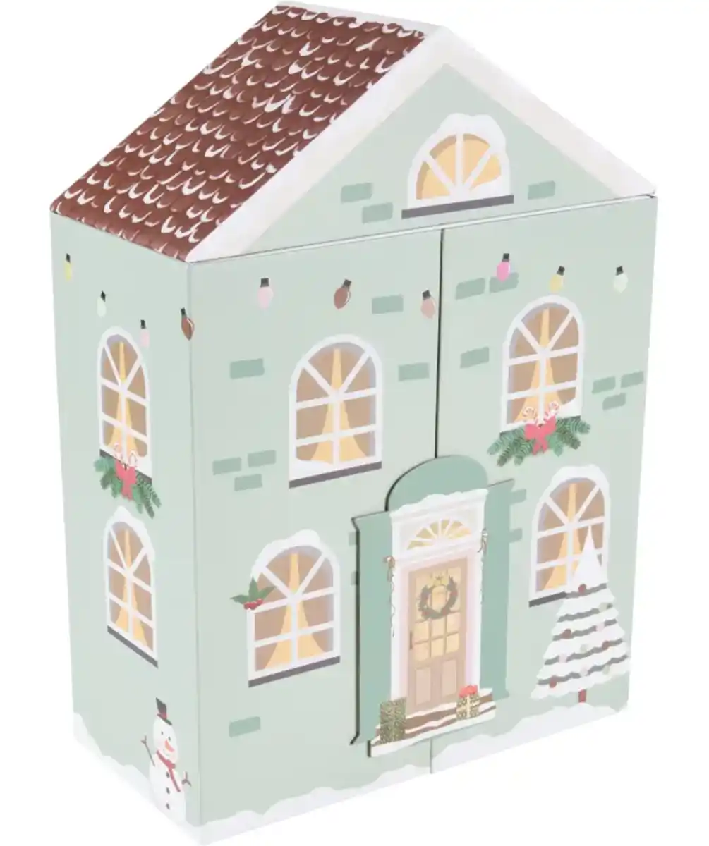 Bild 1 von Adventskalender Haus, hellblau