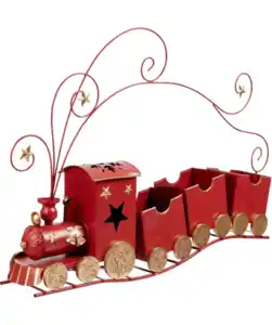 Deko-Zug Weihnachten, rot