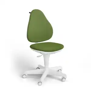 Paidi Jugenddrehstuhl Jooki, Grün, Weiß, Textil, Drehkreuz, 58x97x54 cm, Blauer Engel, Goldenes M, Oeko-Tex® Standard 100, Stoffauswahl, Sitzfläche 360° drehbar, mit Griff, Arbeitszimmer, Büros
