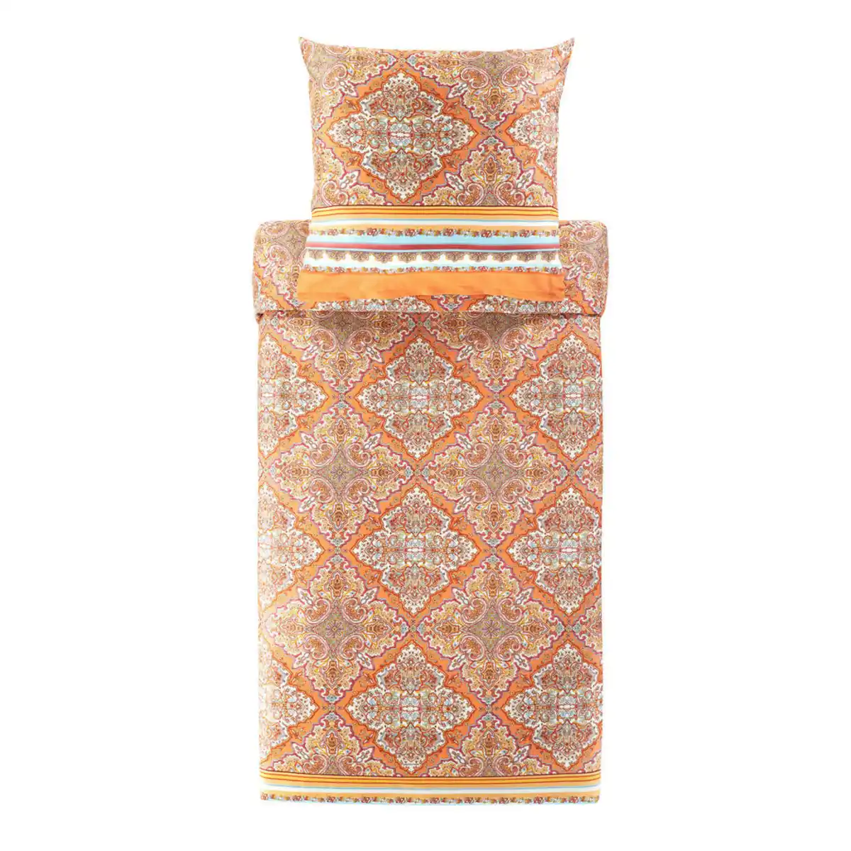 Bild 1 von Bassetti Bettwäsche Marechiaro, Orange, Textil, Graphik, 200x200 cm, Textiles Vertrauen - Oeko-Tex®, 100% feinster Baumwollsatin mit Seiden-Finish, Schlaftextilien, Bettwäsche, Bettwäsche, Satin-