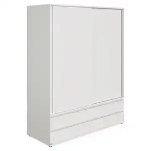 Paidi Kleiderschrank, Weiß, Holzwerkstoff, 7 Fächer, 2 Schubladen, 164x206.8x62.6 cm, Blauer Engel, Goldenes M, griffloses Öffnen, Kinder- & Jugendzimmer, Jugendmöbel, Jugendkleiderschränke