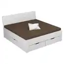 Bild 1 von Xora Stauraumbett Aditio Beds, Weiß Hochglanz, Holzwerkstoff, 4 Schubladen, 160x200 cm, Blauer Engel, Goldenes M, Made in Germany, Lattenrosthöhe individuell einstellbar, in verschiedenen Holzdekor
