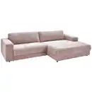 Bild 1 von Pure Home Lifestyle Ecksofa, Rosa, Textil, 4-Sitzer, Ottomane rechts, L-Form, 296x168 cm, Blauer Engel, Goldenes M, Oeko-Tex® Standard 100, DGM-Klimapakt, DGM-Emissionslabel, Typenauswahl, Lederausw