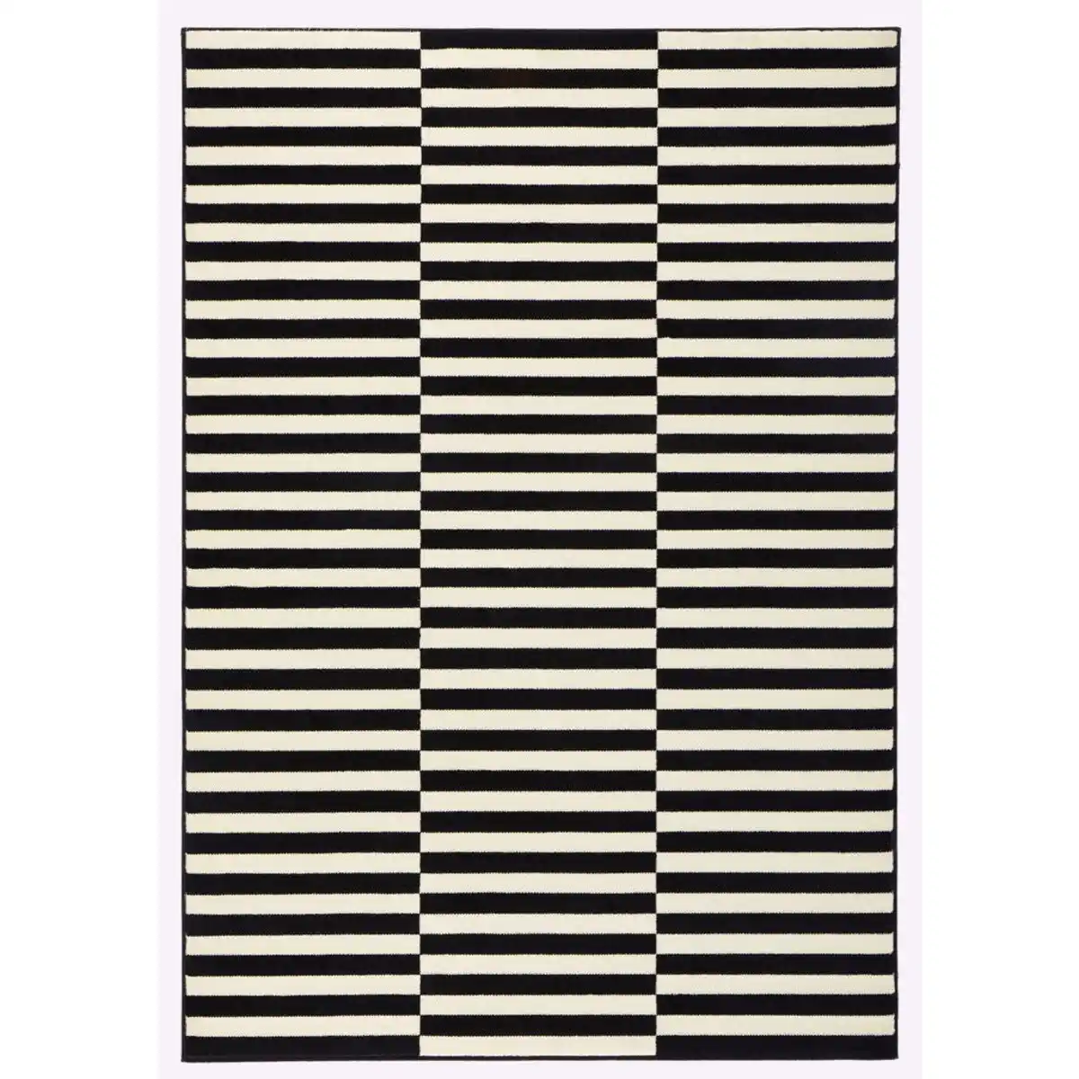 Bild 1 von Xxxl Flachwebeteppich Gloria, Creme, Schwarz, Kunststoff, Streifen, rechteckig, 80x150 cm, Oeko-Tex® Standard 100, in verschiedenen Größen erhältlich, pflegeleicht, strapazierfähig, leicht zusam