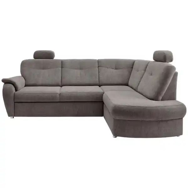 Bild 1 von Livetastic Eckschlafsofa, Graubraun, Textil, 4,5-Sitzer, 264x180 cm, Liegefunktion, seitenverkehrt erhältlich, Schlafen auf Sitzhöhe, Rücken echt, Armteil links, Wohnzimmer, Sofas & Couches, Schla