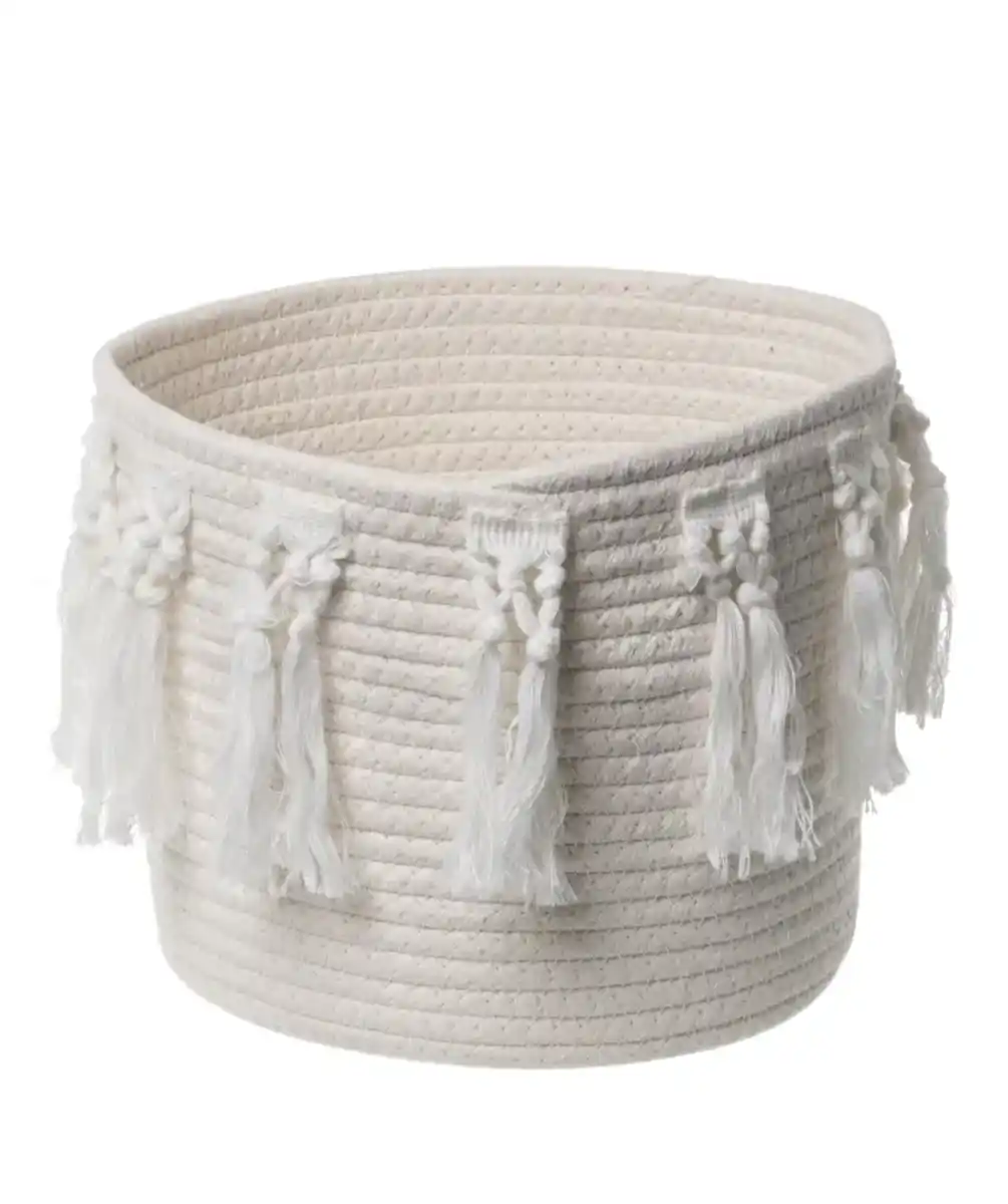 Bild 1 von Aufbewahrungskorb mit Quasten, Beige