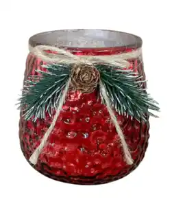 Teelichthalter Weihnachten, rot