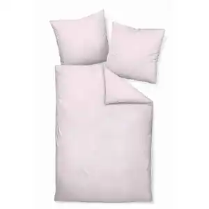 Janine Bettwäsche Piano, Rosa, Textil, Uni, 200x200 cm, Oeko-Tex® Made IN Green, Textiles Vertrauen - Oeko-Tex®, schadstoffgeprüft, saugfähig, hautfreundlich, atmungsaktiv, pflegeleicht, bügelf