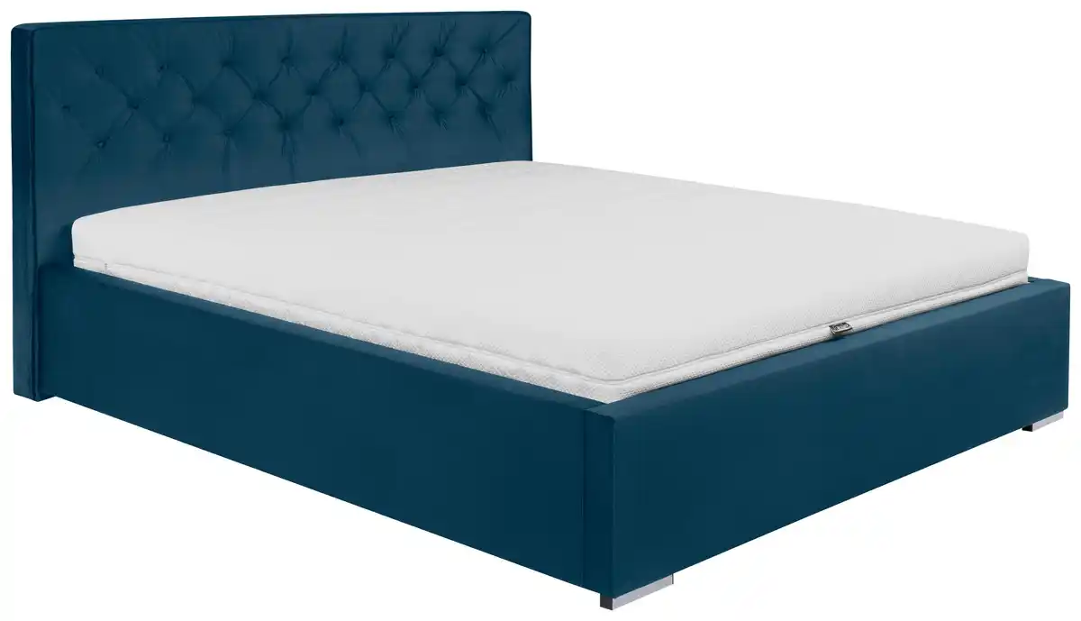 Bild 1 von Polsterbett Granda ca. 180x200 cm Dunkelblau, Dunkelblau