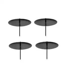 Kerzenhalter für Kränze, schwarz