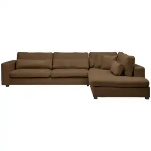 Carryhome Ecksofa, Textil, 4-5-Sitzer, Füllung: Schaumstoff, Ottomane rechts, L-Form, 314x250 cm, Stoffauswahl, seitenverkehrt erhältlich, Rücken echt, Wohnzimmer, Sofas & Couches, Wohnlandschafte