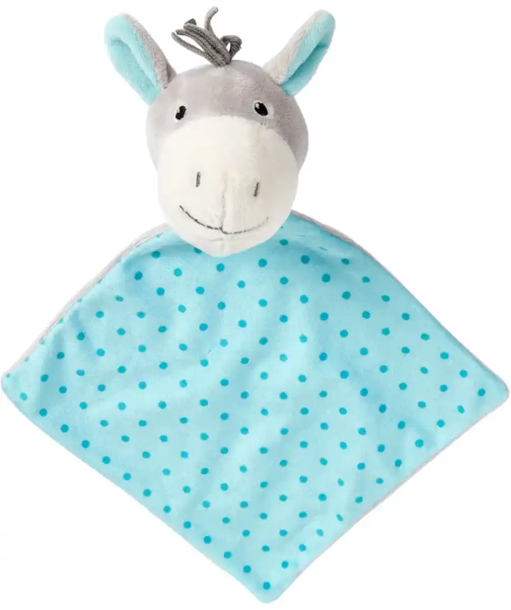 Bild 1 von Happy People Schmusetuch mit Rassel, grau/türkis