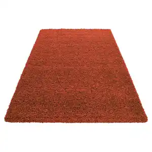 Novel Hochflorteppich Life 1500, Terracotta, Textil, Uni, rechteckig, 200x290 cm, Oeko-Tex® Standard 100, für Fußbodenheizung geeignet, schmutzabweisend, Hausstauballergiker lichtunempfindlich, an