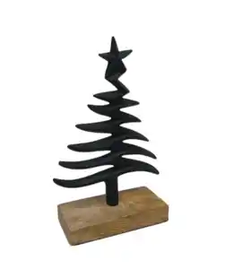 Deko-Aufsteller Weihnachten, schwarz
