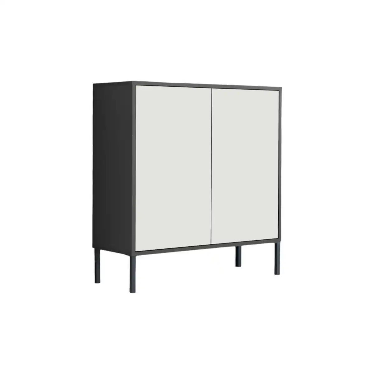 Bild 1 von Mid.you Kommode Mailand Typ 4 + MF, Anthrazit, Weiß, Holzwerkstoff, 3 Fächer, 79x86x33 cm, erweiterbar, stehend, Wohnzimmer, Kommoden & Sideboards, Kommoden