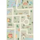 Bild 1 von Lindorug Kinderteppich Living Ecovia, Aprikose, Salbeigrün, Pastellblau, Textil, Bauernhof, rechteckig, 120x180 cm, Oeko-Tex® Standard 100, für Fußbodenheizung geeignet, rutschfest, in verschiede