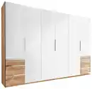 Bild 1 von Drehtürenschrank Level 36A ca. 300x216x58 cm Weiß/Eiche, Weiß, Eichefarben