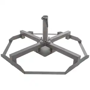 Doppler Sonnenschirmständer, Anthrazit, Metall, 80x20x80 cm, Sonnen- & Sichtschutz, Sonnenschirmständer
