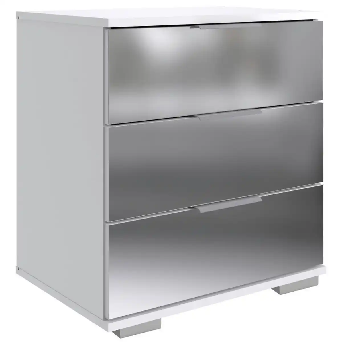 Bild 1 von Livetastic Nachtschrank Wimex Easy Plus C, Weiß, Metall, 3 Schubladen, 52x58x38 cm, BQ - Bündnis für Qualität, Made in Germany, DIN EN ISO 9001, Typenauswahl, Schlafzimmer, Nachttische