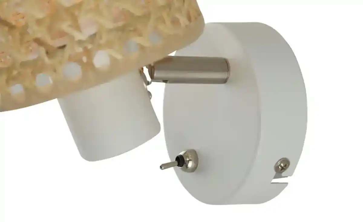 Bild 4 von KHG Wand-/Deckenstrahler, weiß `Wiener Geflecht`mit Schalter