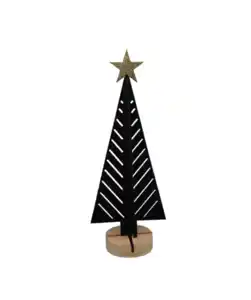 Deko-Tanne Weihnachten, schwarz