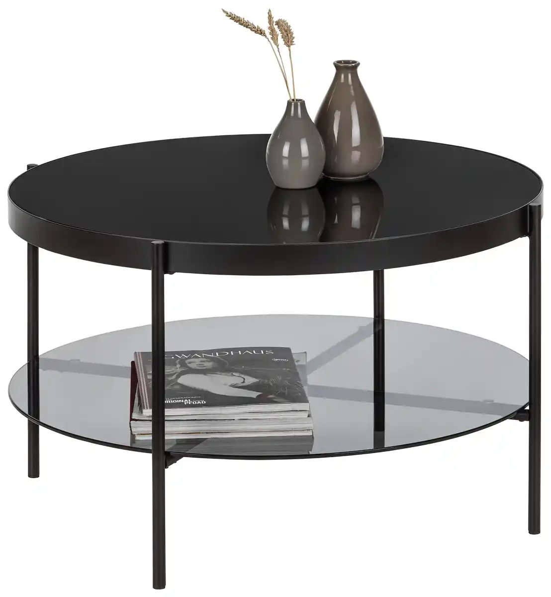 Bild 1 von Couchtisch Aiko in Schwarz Rund, Schwarz