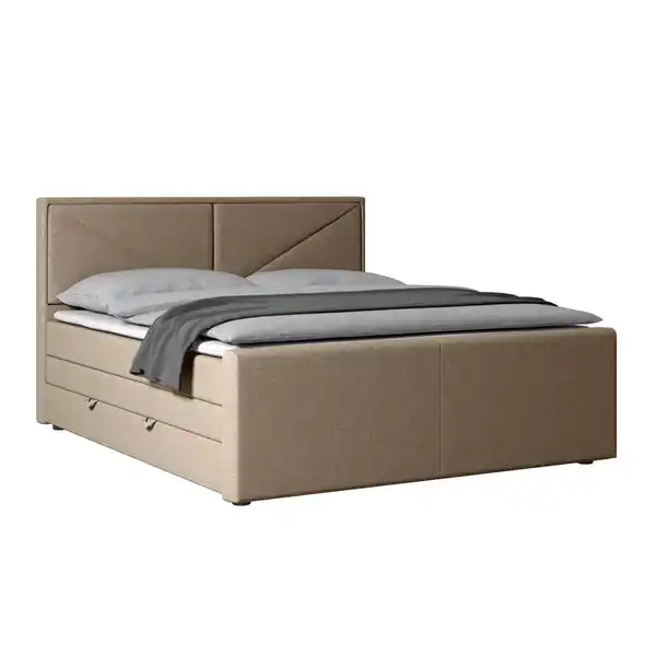 Bild 1 von Boxspringbett Lima ca. 180x200 cm Beige, Beige