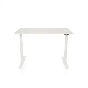 Mid.you Schreibtisch, Weiß, Holzwerkstoff, rechteckig, 70x71 - 116x140 cm, höhenverstellbar, Arbeitszimmer, Schreibtische, Bürotische