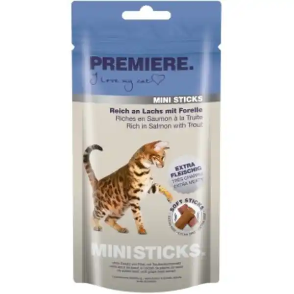 Bild 1 von PREMIERE Mini Sticks 7x50g Lachs mit Forelle