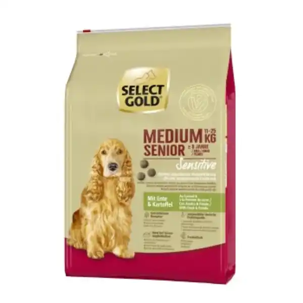 Bild 1 von SELECT GOLD Sensitive Senior Medium Ente und Kartoffel 4 kg