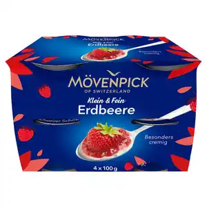 MÖVENPICK Klein & Fein 4 x 100 g, Erdbeere