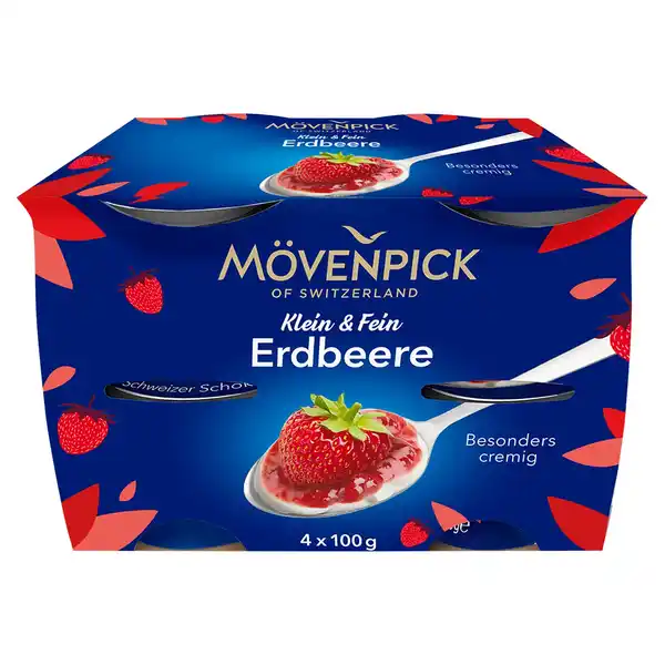 Bild 1 von MÖVENPICK Klein & Fein 4 x 100 g, Erdbeere