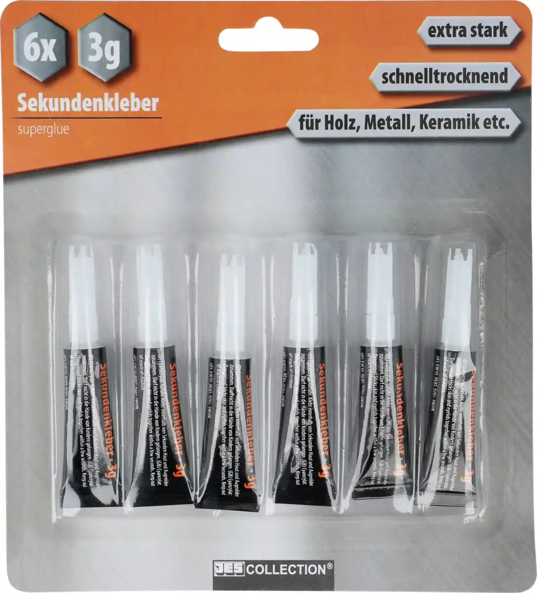 Bild 1 von Sekundenkleber, 6 St. = 18-g-Packg.