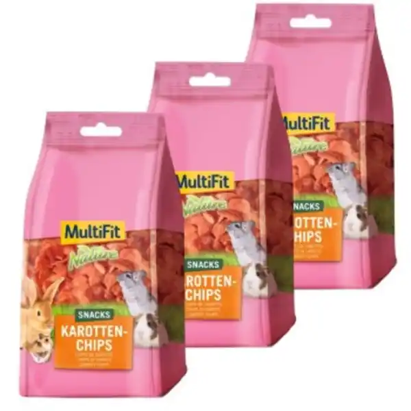 Bild 1 von MultiFit Nature snacks Karottenchips 100g