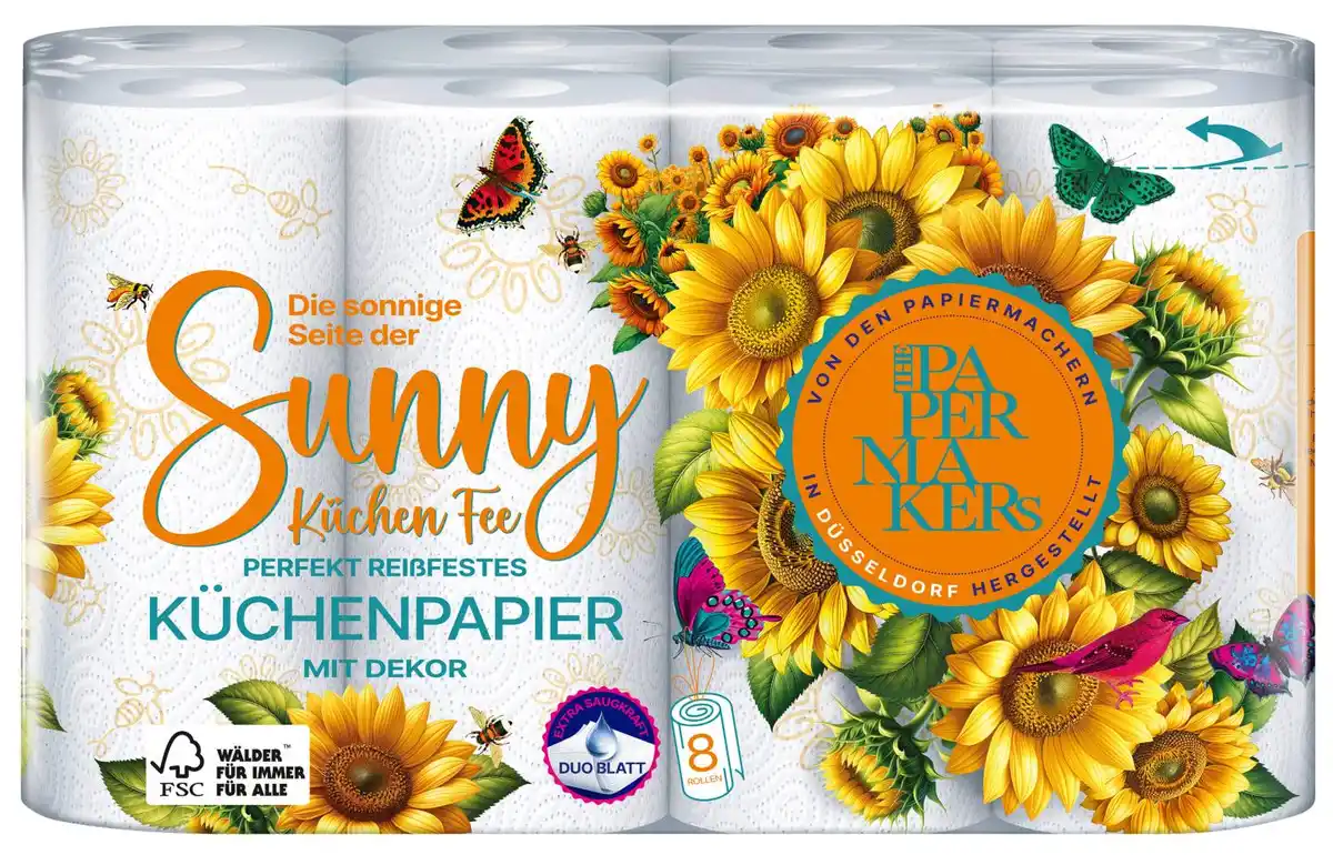 Bild 1 von THE PAPERMAKERS Küchentücher, 8 x 45-Blatt-Packg.