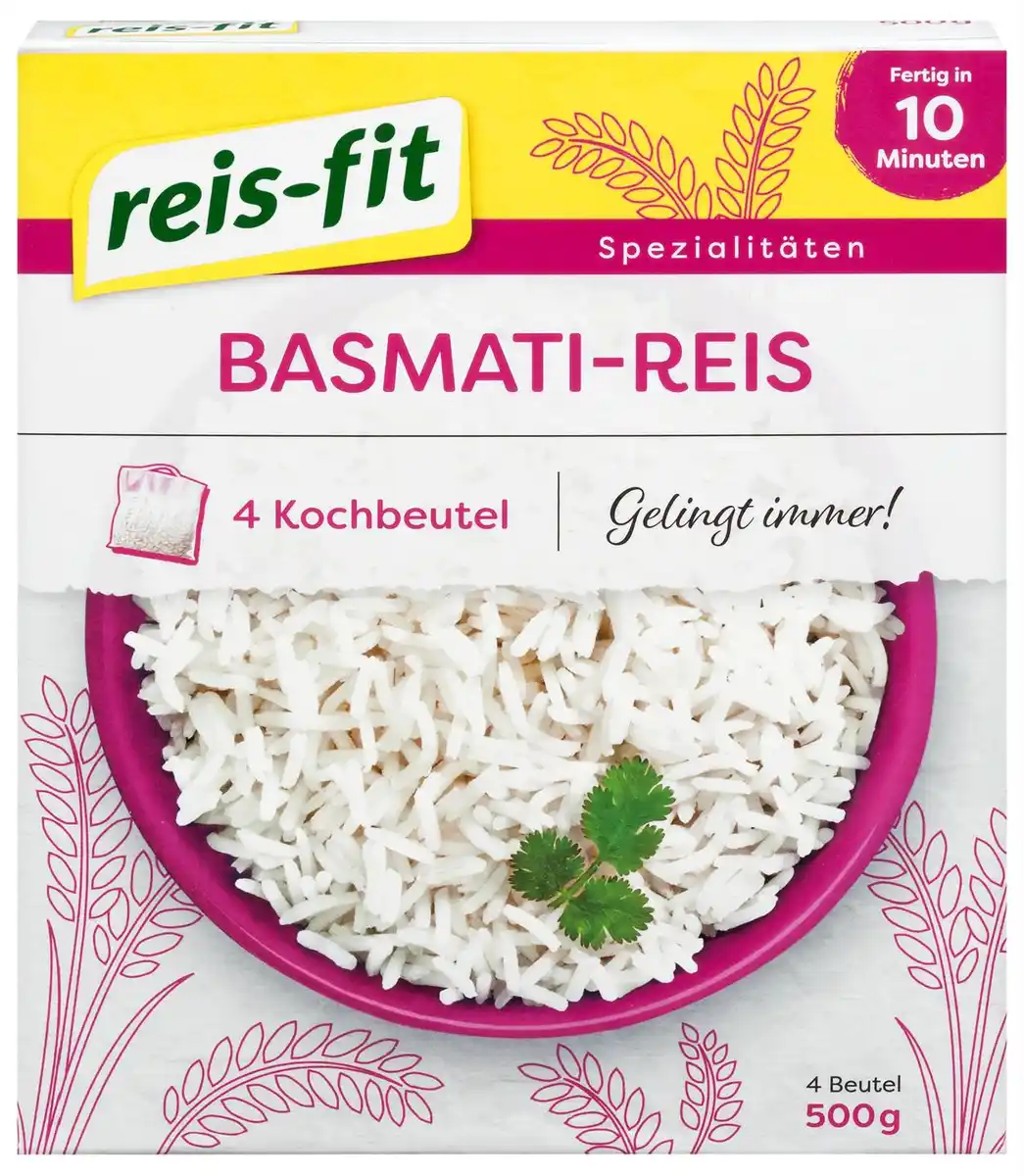 Bild 1 von REIS-FIT Basmati-Reis, 4 St. = 500-g-Packg.