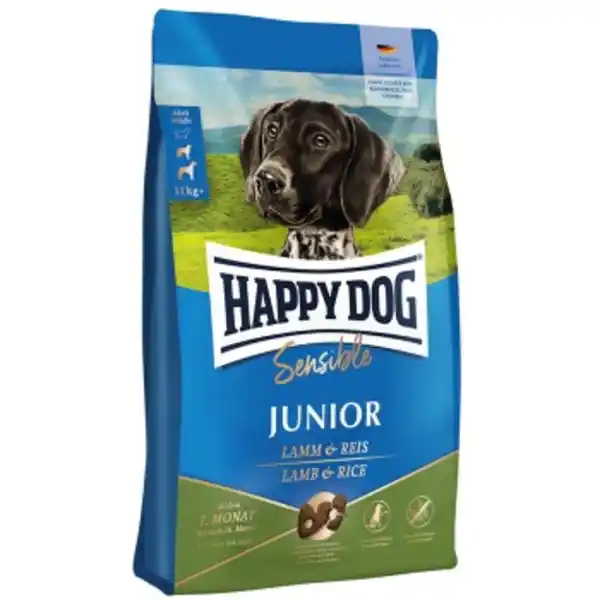 Bild 1 von HAPPY DOG Sensible Trockenfutter Hund Junior, Lamm & Reis 1 kg