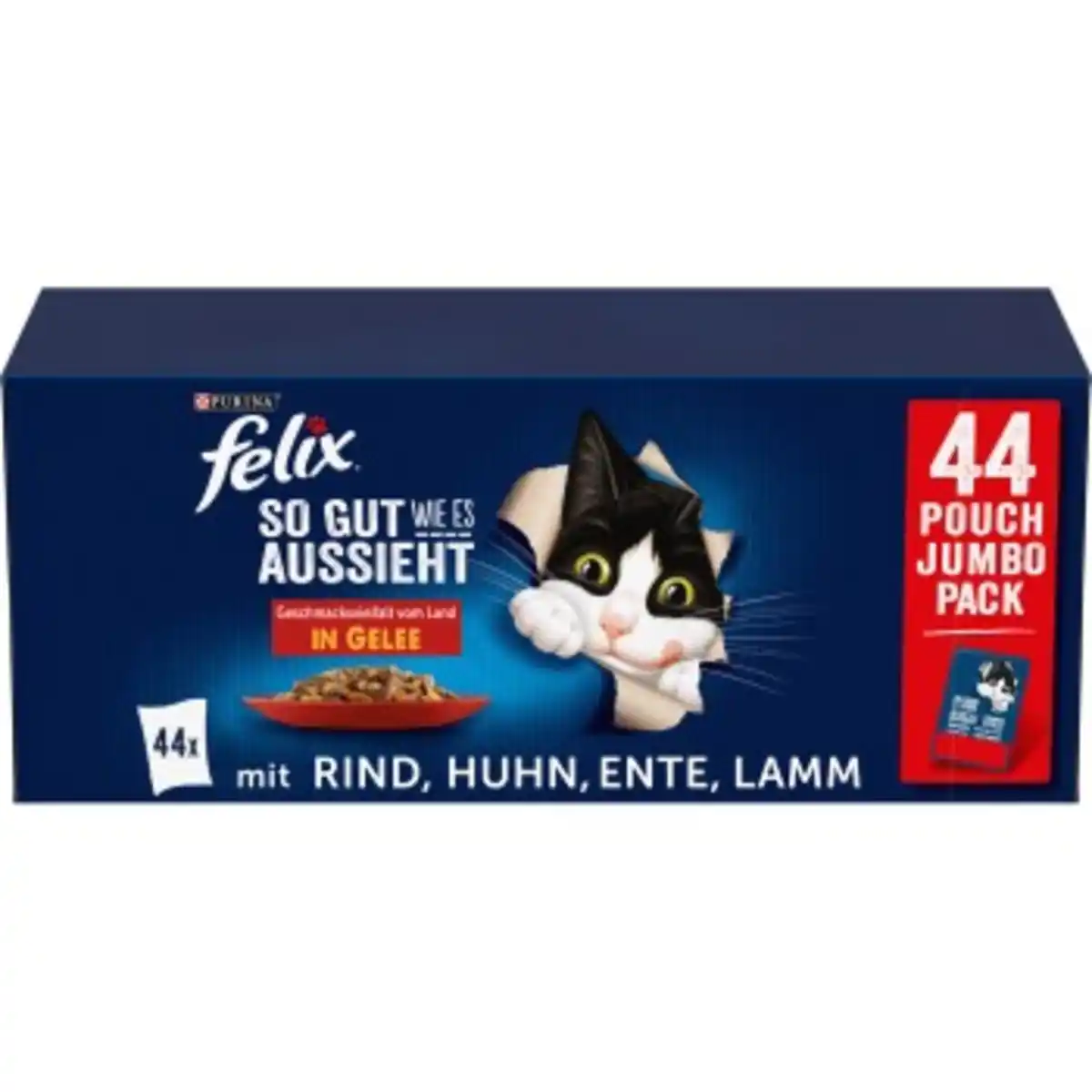 Bild 1 von Felix Nassfutter Katze in Gelee 44x85 g Geschmacksvielfalt vom Land