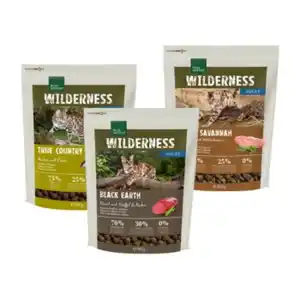 REAL NATURE WILDERNESS Trockenfutter Katze, Adult, Probierpaket 3x300 g Probierpaket 1